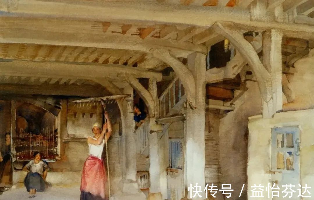 水彩!他是最会画人体画作的 世界顶尖级水彩大师