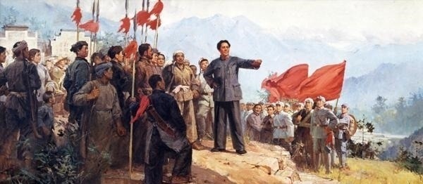 油画#“崛起”吧中国油画，俄罗斯油画与中国水墨画技法相结合！完美！