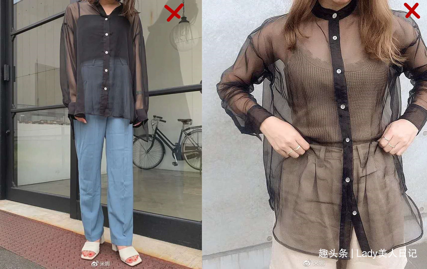 时髦 为什么日本女人都喜欢穿“透视衬衫”夏末早秋的时髦,全靠它撑