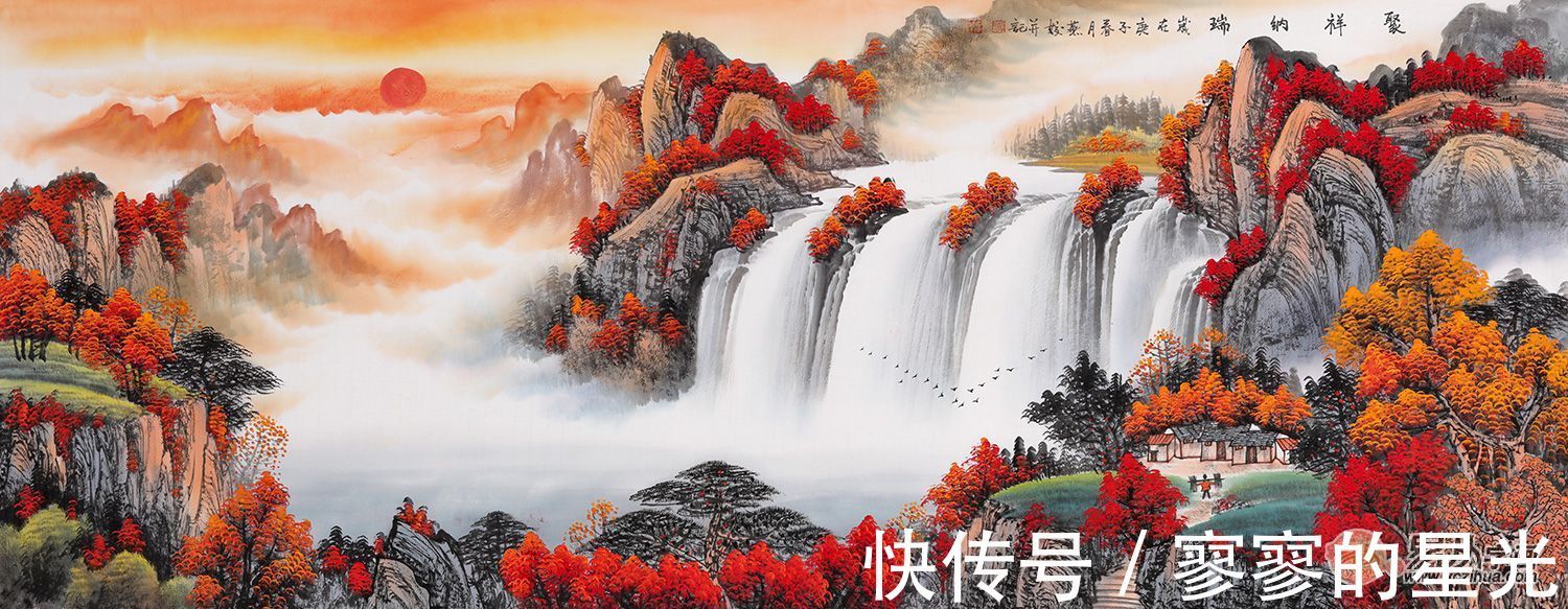 山水画#刘燕姣山水画 美丽到令人动容动情动心