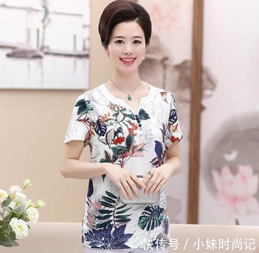 短袖 妈妈自从穿了这些上衣,衣柜里的衣服都不想再穿了