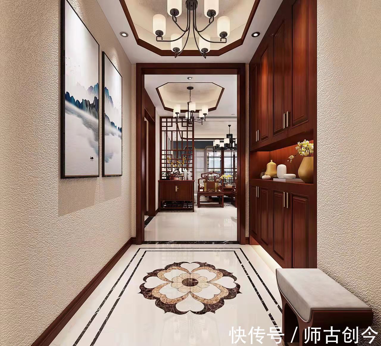 红木|中式红木装修,中式装修的典范