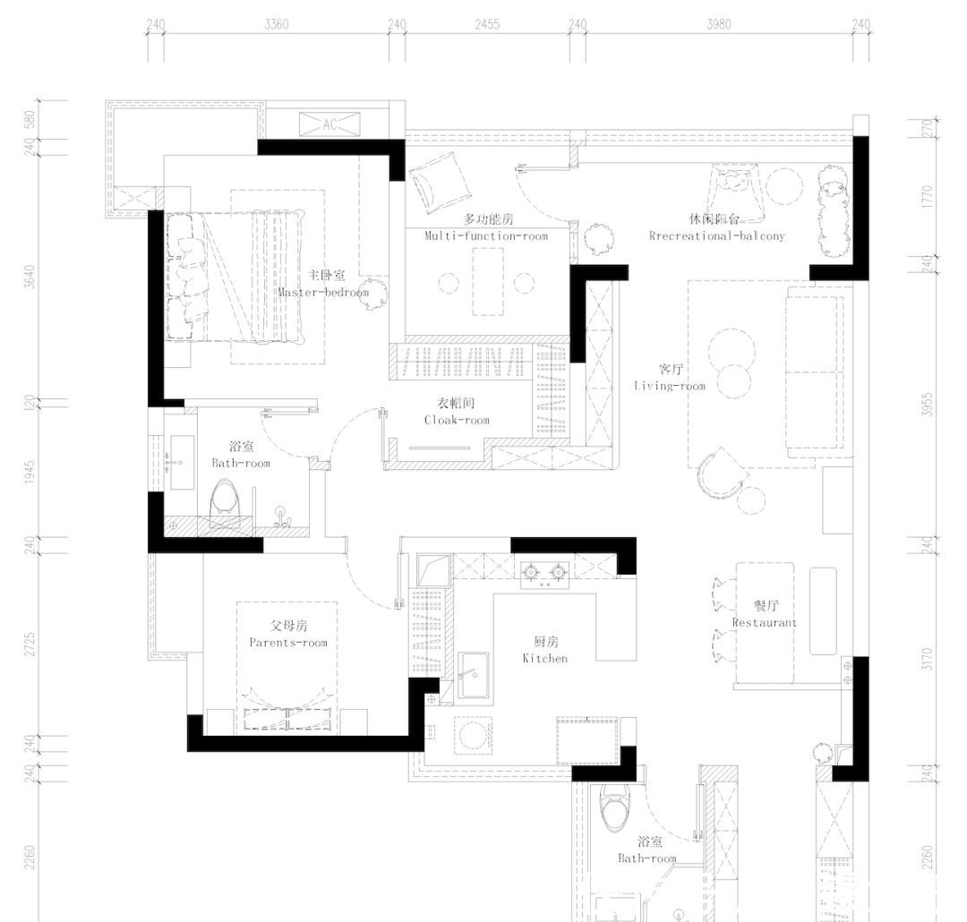 床头柜|103㎡现代简约,留白+原木+绿植,让生活悠闲舒适有故事