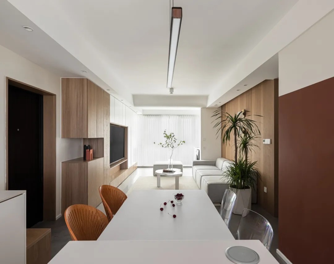 过道|109平自然简约现代风三居，颜值、功能与个性统统满足