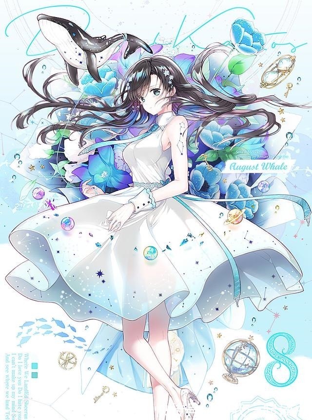 拟人化$画师设计“12月拟人化”,1月是猫系少女,6月是呆萌独角兽!