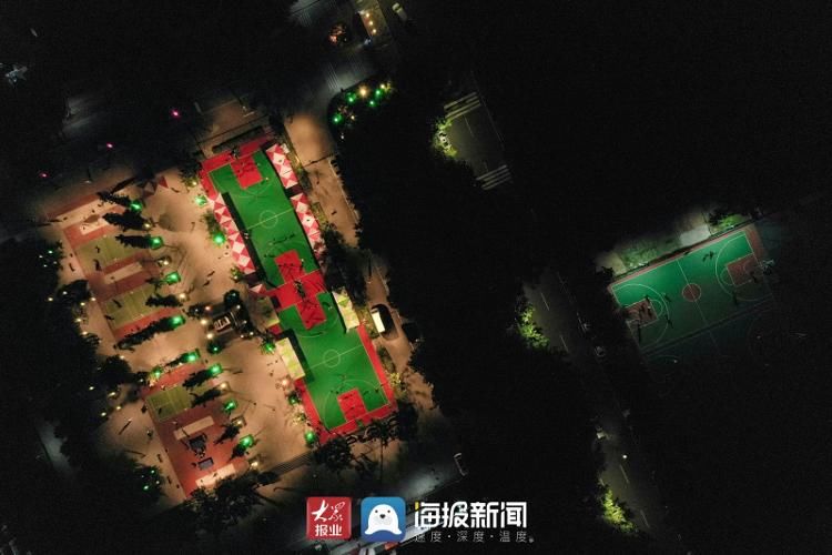 皓光|航拍日照大学城夜景｜你见过夜空中最亮眼的那颗“星”吗？