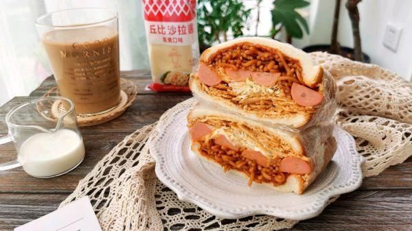 火鸡|火力加倍碳水炸弹三明治#丘比三明治#