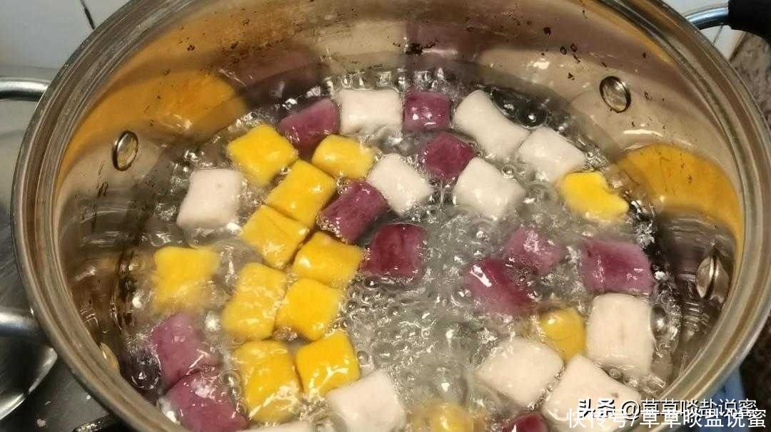 无色素|比鲜芋仙还实在的芋圆，纯天然无色素，芋香浓郁，配方比例很详细