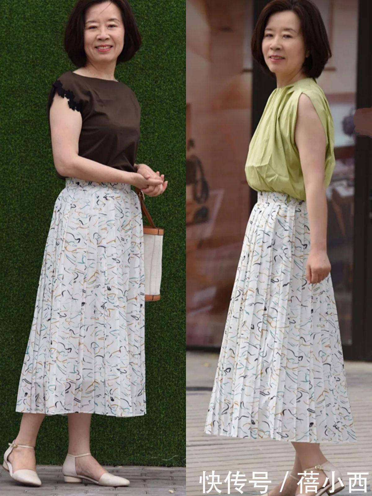 中年|五六十岁的中年女性,要多穿半身裙,毫不费劲地提升高级优雅感