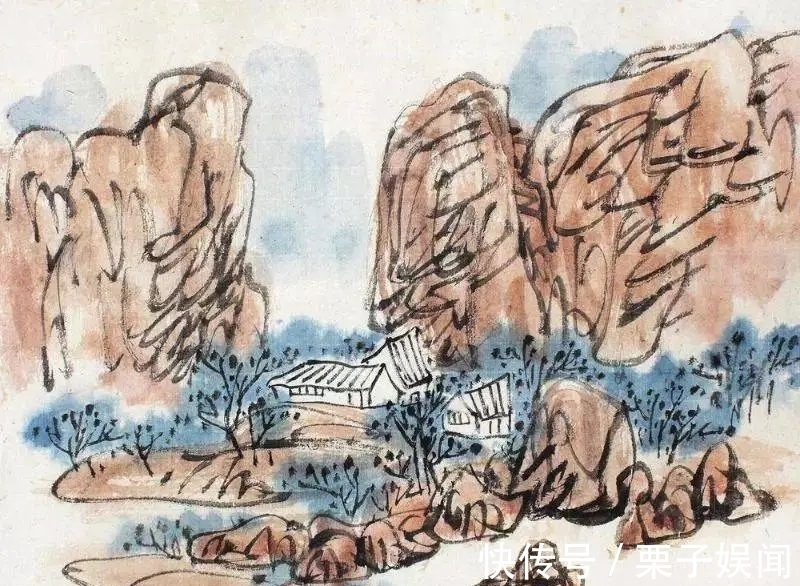 山水画!别人逸笔草草,他却繁笔复墨|陈子庄的山水画