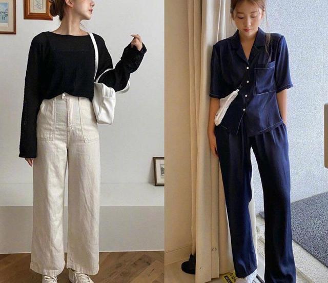 早秋|早秋韩式穿搭太美了, 休闲中有点小慵懒, 穿起来养眼舒适