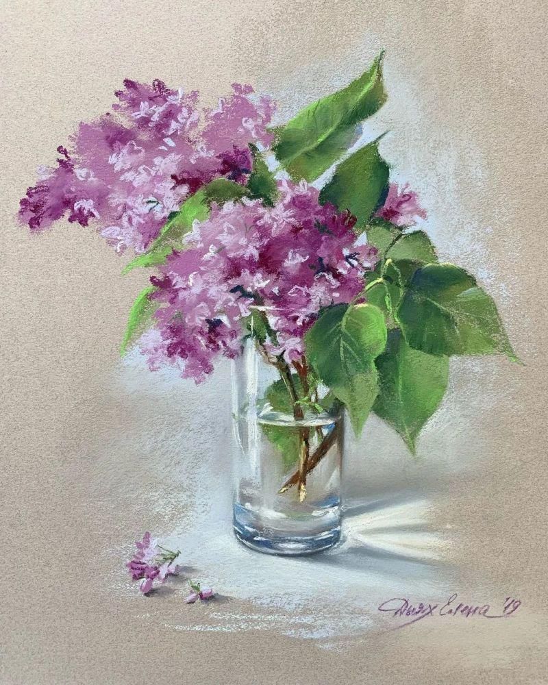 鲜花!太疯狂了!原来用粉笔画画,也可以这么美,简单几招教你,美到邻居羡慕嫉妒