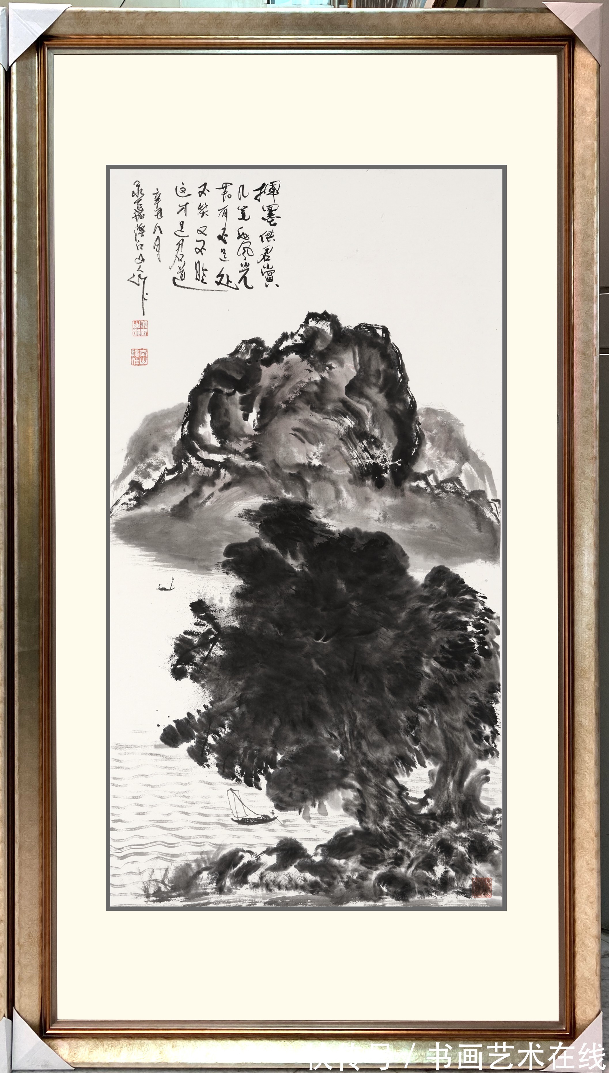 墨画@引发艺术圈内人士关注的正是中国当代山水画大师朱祖国