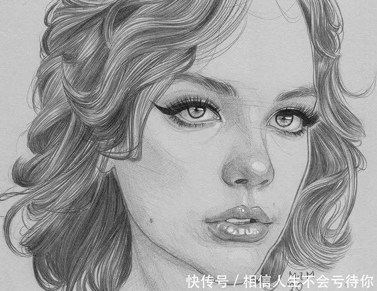 简洁的少女速写,灵动的美!