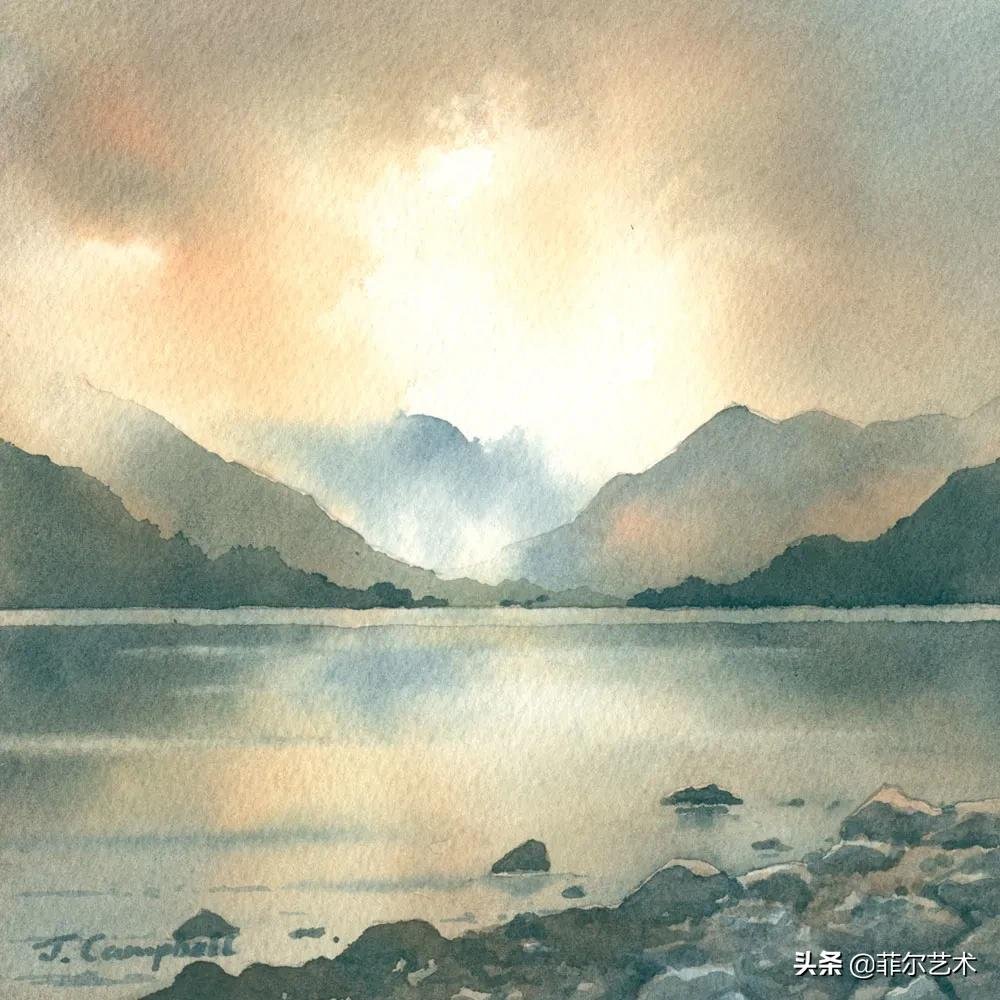 c画家约翰·坎贝尔 John Campbell水彩作品欣赏