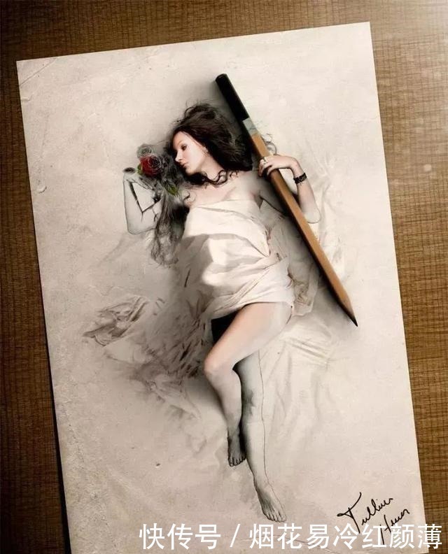 学无术!他的画作惊艳了无数人的眼球,这到底是人在画画还是画在撩人