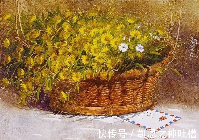 画家|沉寂20年，她用鲜花诠释爱意，仅仅看了10次而已