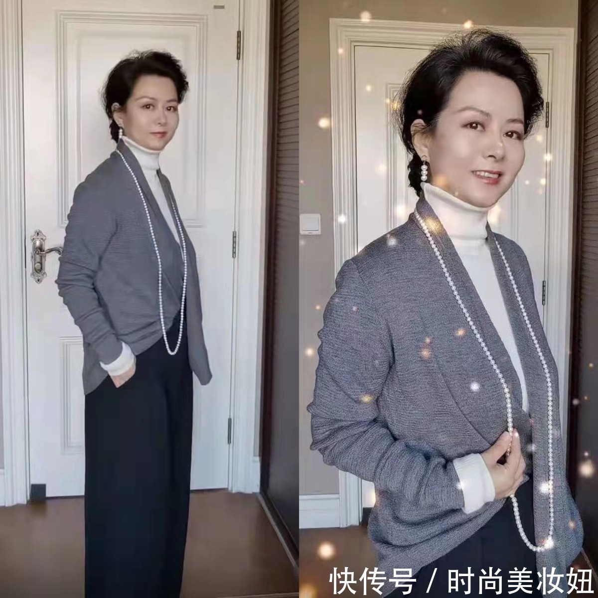 腰带|真正有气质的中年女人,打底衫也能穿出高级感,看她就知道