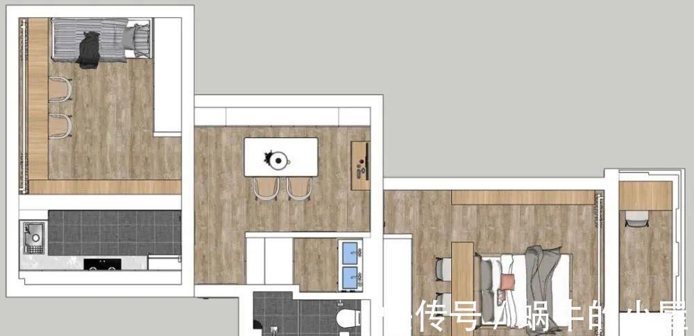 书桌|小户型大逆袭！50㎡奇葩手枪户型，设计师改造后秒变豪宅，简直了