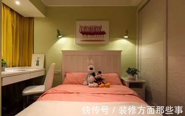 电视墙|90平现代三居室,一眼就被这个艺术风格十足的电视墙吸引