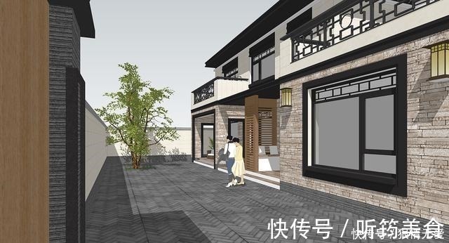 中式|别墅设计两层新中式别墅太棒,不仅带两个露台,庭院还十分巴适!