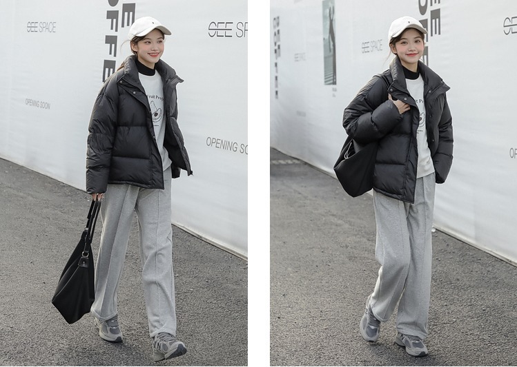 棕色|羽绒服也能穿出高级感,搭配上裤子温暖时髦,让你显得又酷又美