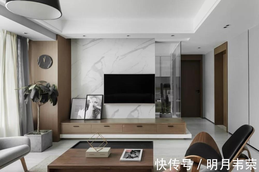 小书房|夫妻的现代简约三居,黑白灰+原木色高雅轻奢,小书房最酷,晒晒