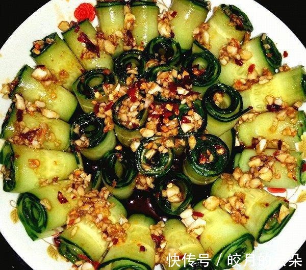 黄瓜片|超简单的家常菜凉拌黄瓜卷,香脆爽口,清热解暑,太美味了!