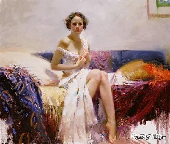 美术学院$皮诺德埃尼的油画人物,色彩斑斓,动静结合,光彩照人
