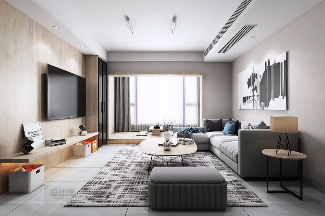 装修|电视墙设计,要不要对称处理?不对称的话,电视墙如何设计?