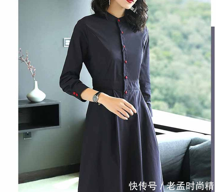 不得不说: 这秋衫的确漂亮, 适合各种身材女人, 气质高雅减龄