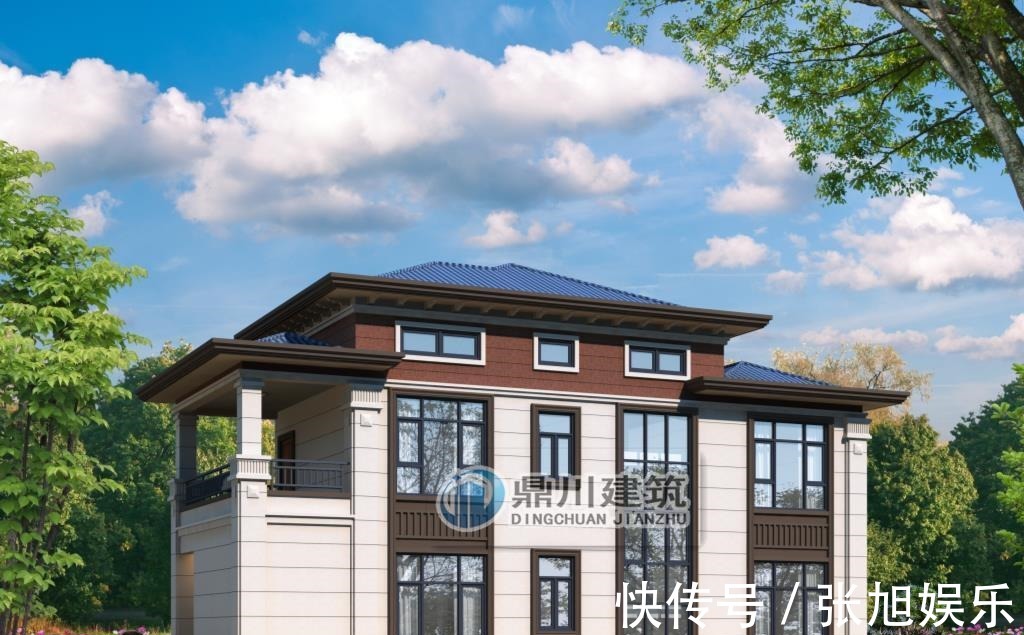 占地面积|5款新中式二层农村别墅,低调大气,中式传统美永不过时