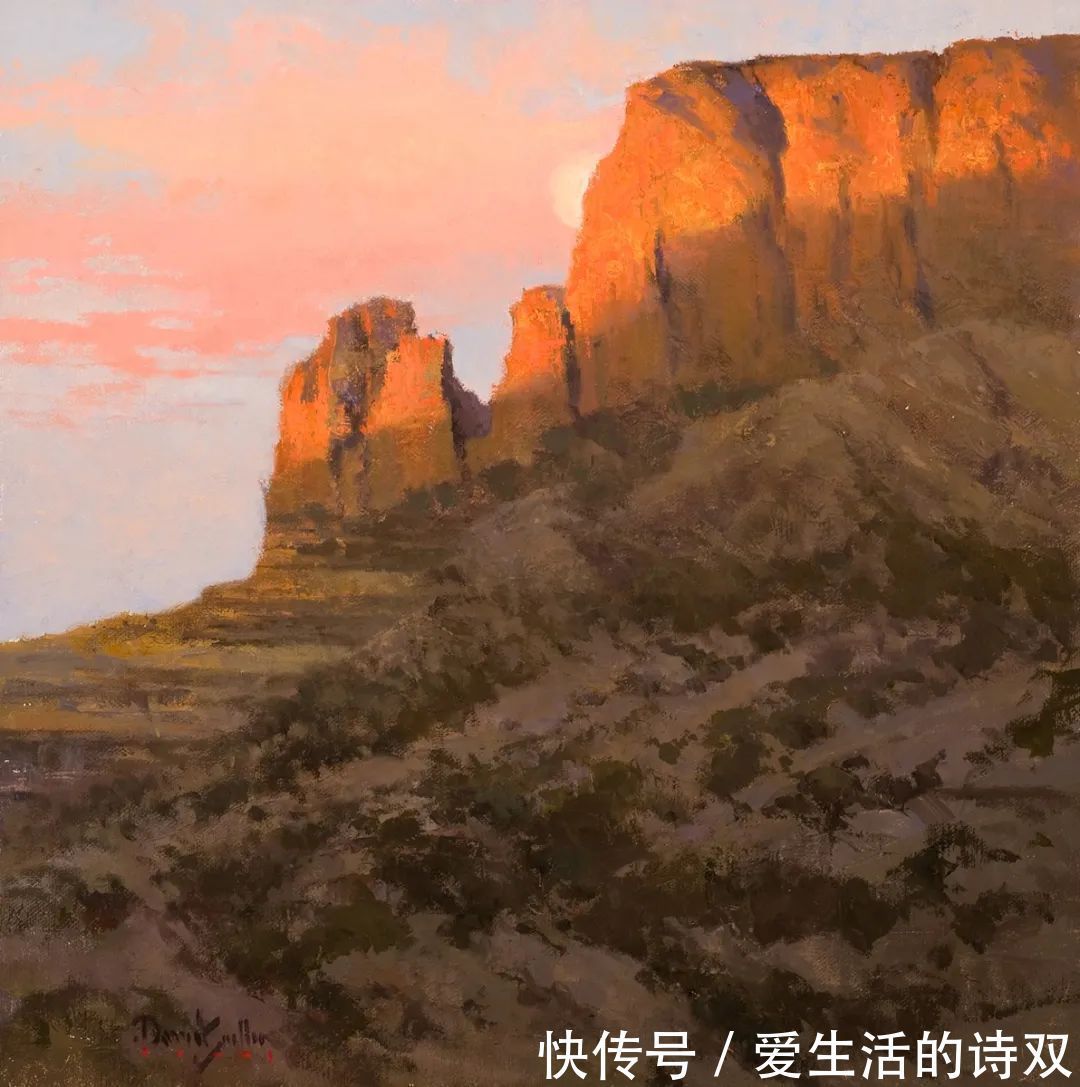 卢伯克$大卫·格里芬的风景油画高清图,放大看,更迷人