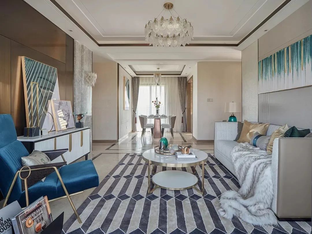 华丽|125㎡现代轻奢,羡慕有院子的房子,住起来太舒服了