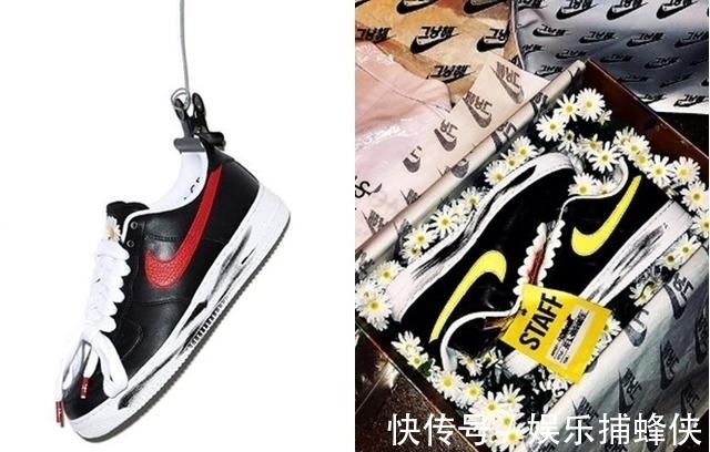 air GD小花球鞋真实样貌 黑色鞋面剥落后有满满涂鸦,穿旧反而变更潮