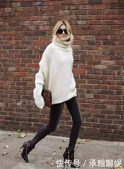 今年最火的高领毛衣，这样穿才够美！