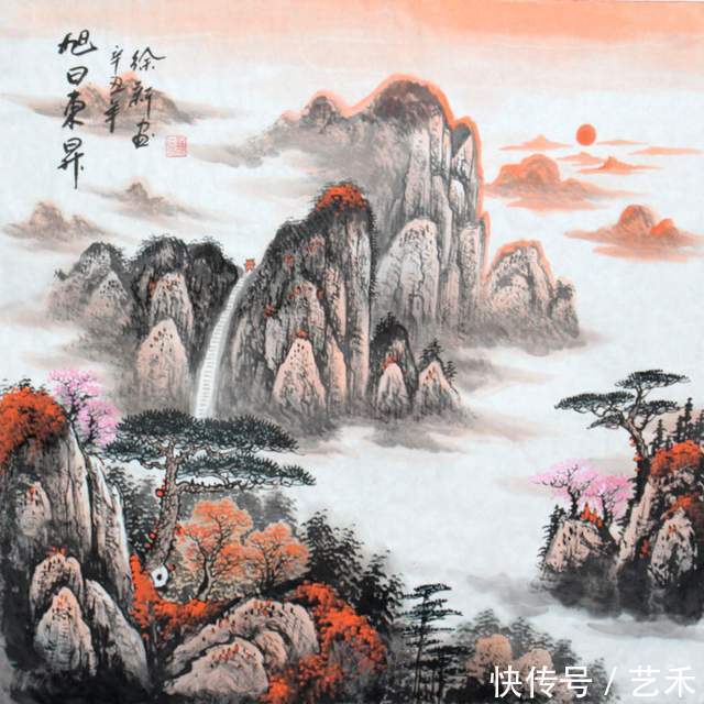 徐新!画家徐新——清奇而淡雅,令观者无不钟情于山和水的意境