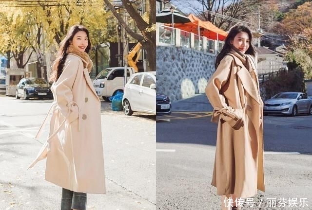 卡其色|冬季大衣+围巾这样搭配,原来是这么好看又温暖!