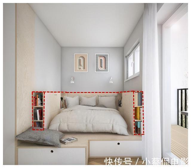 小空间|小户型卧室利用好这个小空间,做成长型薄柜,不仅省空间收纳还强