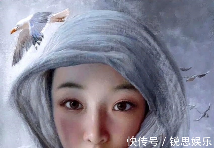 艺术作品#佳人巧笑兮，容华若桃李：油画人物艺术作品