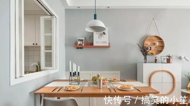 小浪漫|89㎡三居室,厨房设计了内开窗,没想到效果这么好,真装对了