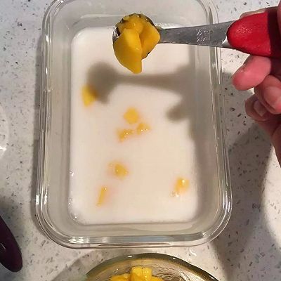 椰浆|芒果椰汁糕
