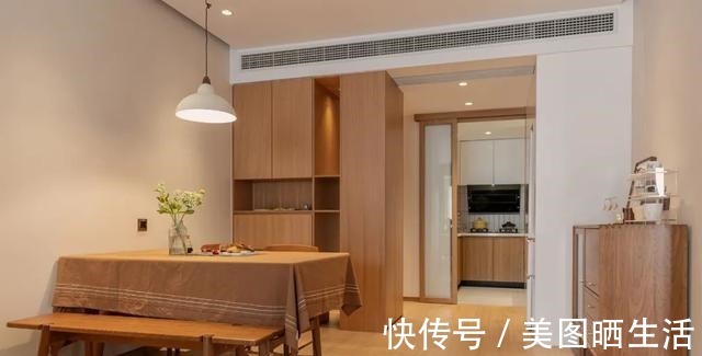 洗衣机|68平的精致两居室,独居小妹妹真懂生活,双面柜的设计非常巧妙!