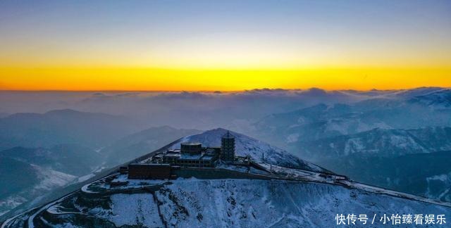 一幅|初冬五台山 好一幅国画水墨世界