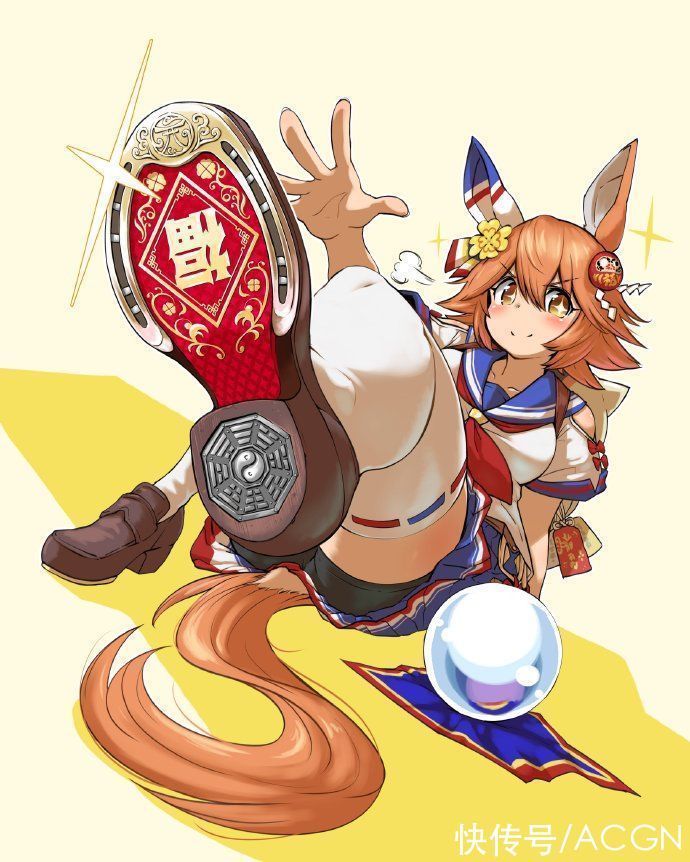 马文化|这位画师的同人太有创意了,画了赛马娘的马蹄铁,这角度很带感啊