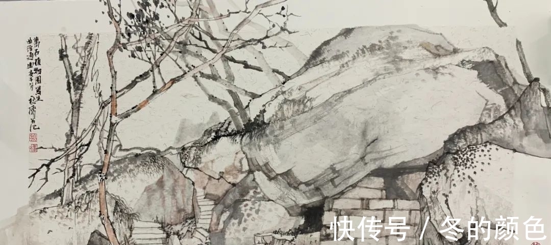 中国画!张秋桔|一段烟云