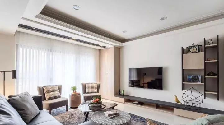 电视背景墙这样设计,充分利用每一平米