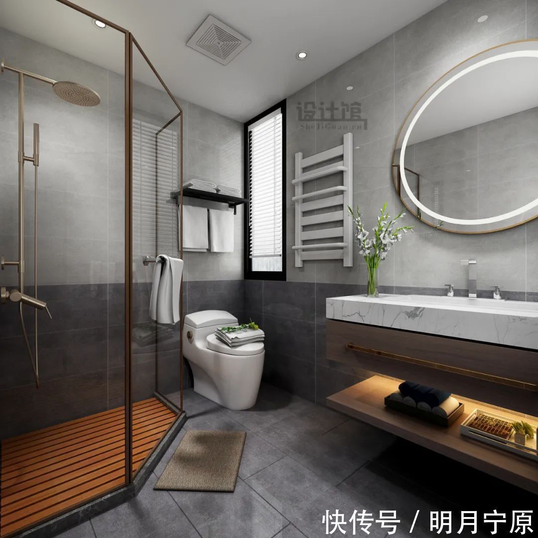 拼色系|卫生间贴什么瓷砖?不光要好看,防滑与打理也很关键