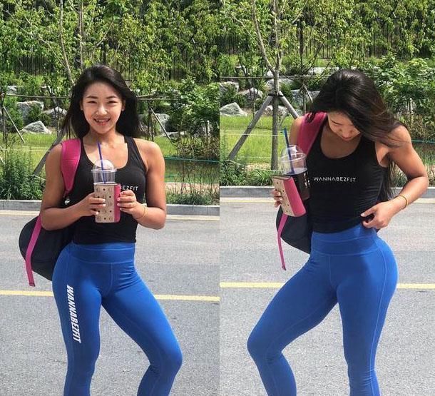 身材|女白领坚持健身锻炼, 拥有优美的身材曲线, 追求健康的生活!