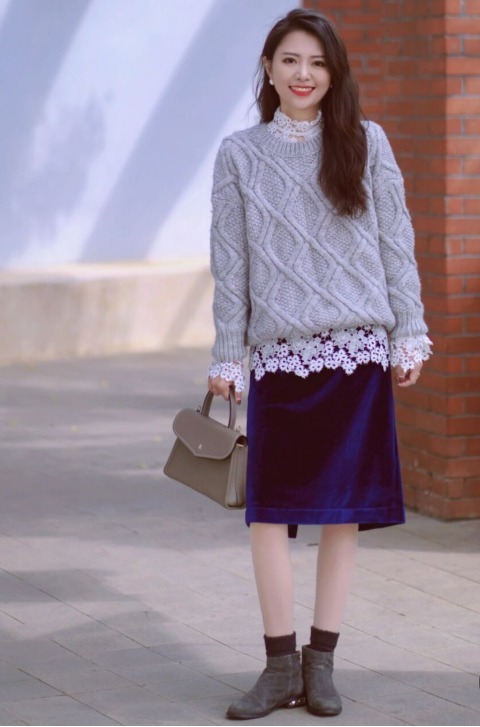 搭配 30+女人出门记得穿毛衣,学潮人这样搭,满足显瘦显高需求!